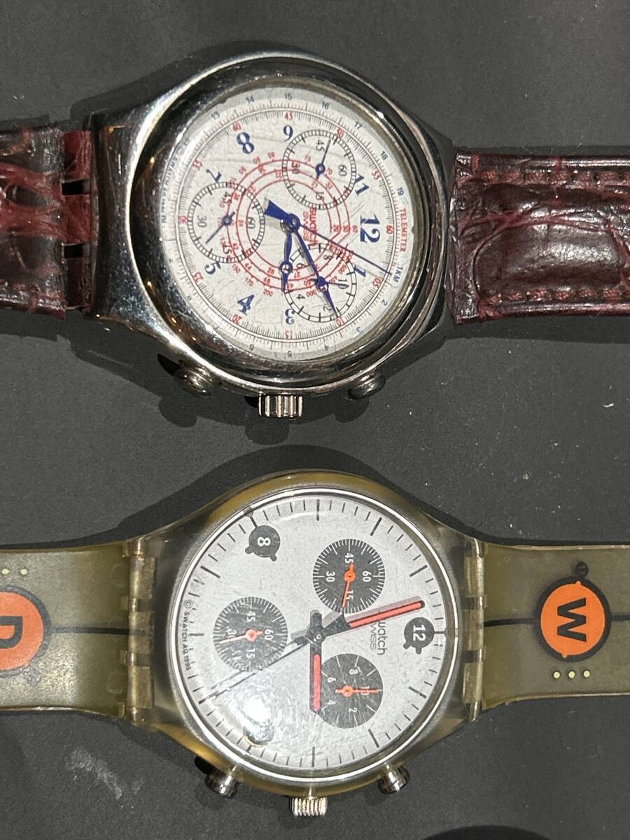 時代物　 SWATCH スウォッチ スイス製 色々まとめて　クロノグラフ　婦人ロングベルト　IRONY ジャンク_2