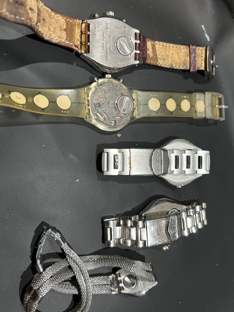 時代物　 SWATCH スウォッチ スイス製 色々まとめて　クロノグラフ　婦人ロングベルト　IRONY ジャンク_5