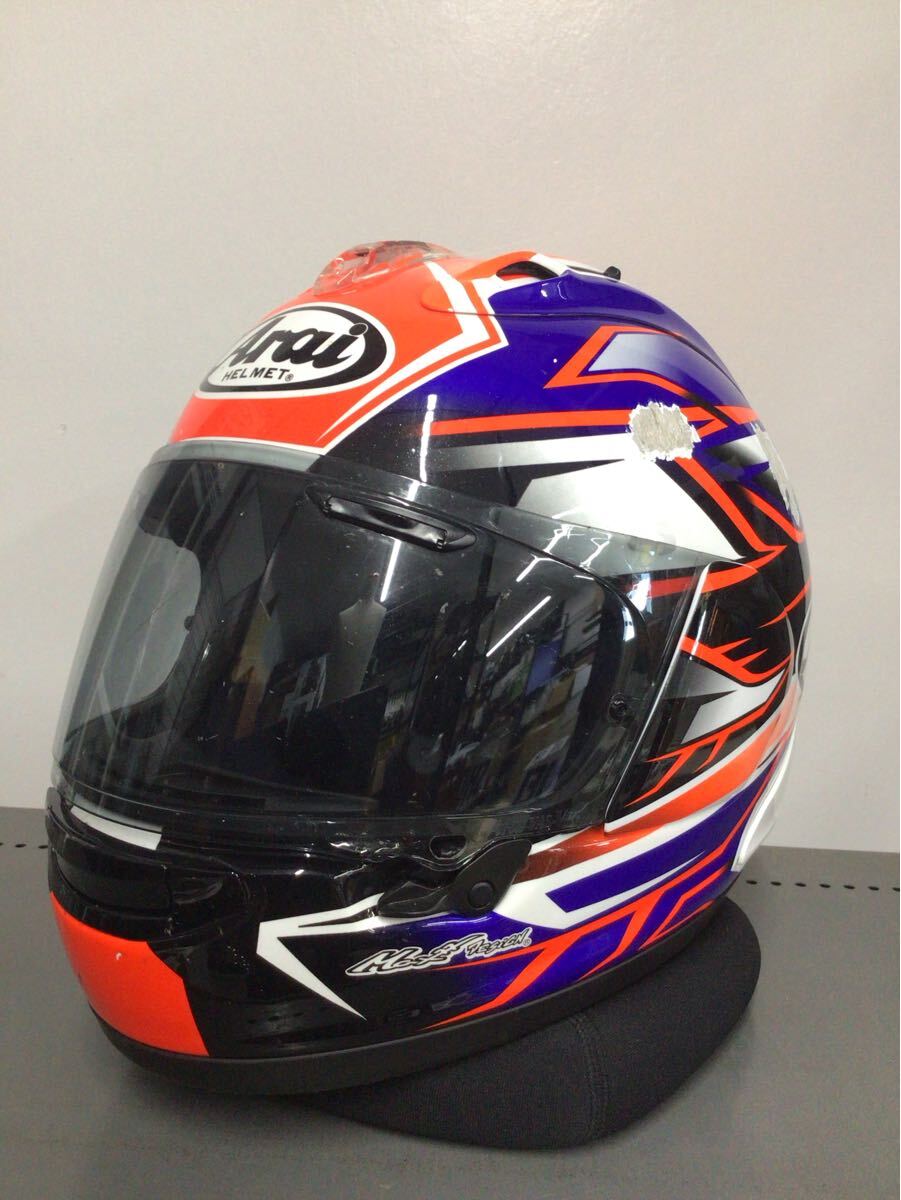 中古 アライ フルフェイスヘルメット RX-7X Mサイズ Arai レーシング