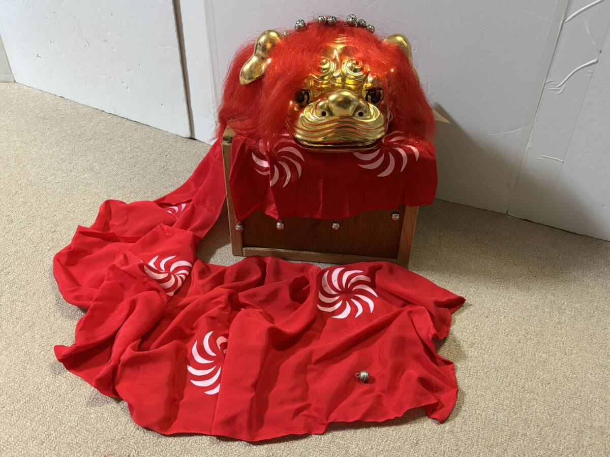 手獅子 箱つき 獅子舞 日本舞踊小道具 連獅子 白 親獅子 手獅子 日本