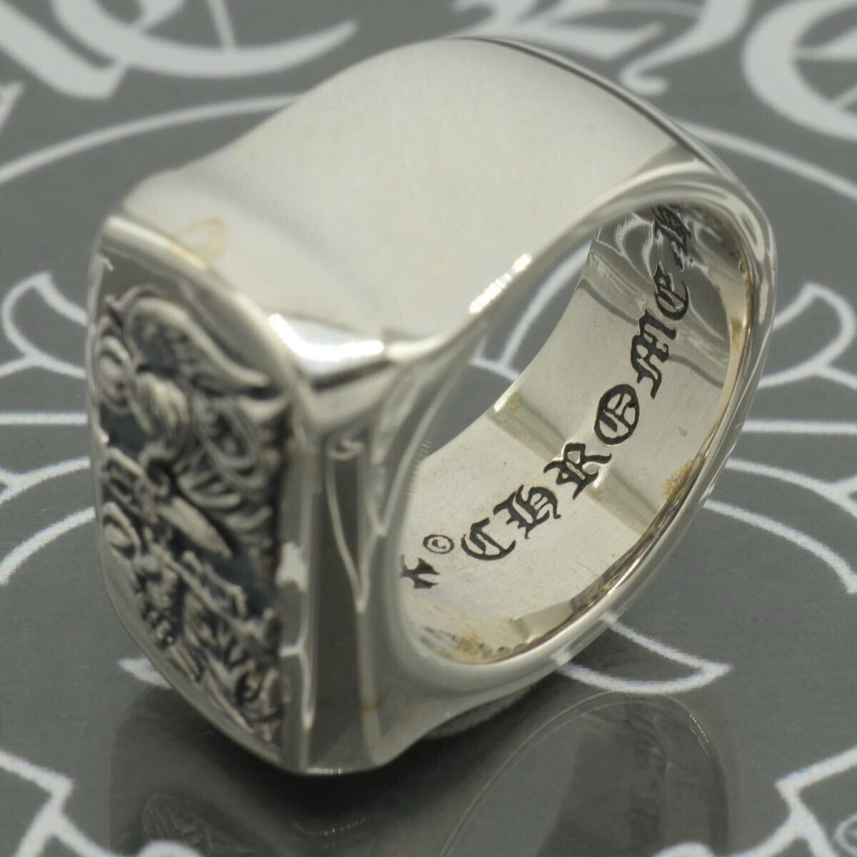 CHROME HEARTS】BIG PJ ANGEL RING・15号・新品加工・1円 CHROME HEARTS】BIG PJ ANGEL RING・15号・新品加工・1円