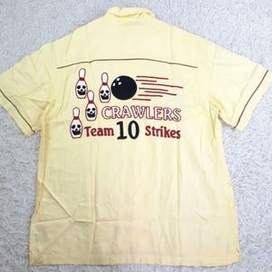 美品◎Back Street Crawler ボウリングシャツ ピン刺繍 日本製