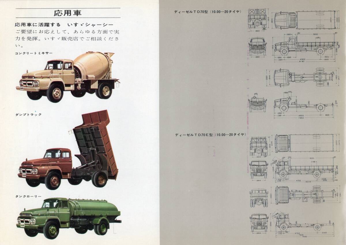 昭和39年 いすゞ ディーゼルトラック TD・TD-E・TP・TP-E カタログ