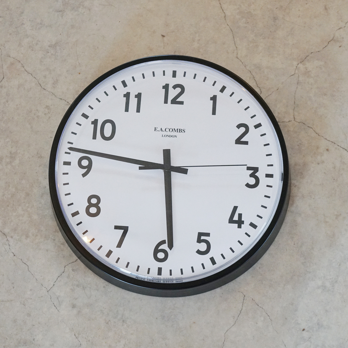 PACIFIC FURNITURE SERVICE 壁掛け 時計 E.A. COMBS WALL CLOCK S