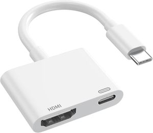 USB Type C HDMI 変換アダプタ 【2025新登場】 iPhone 15 HDMI 変換ケーブル 2in1 4K 遅