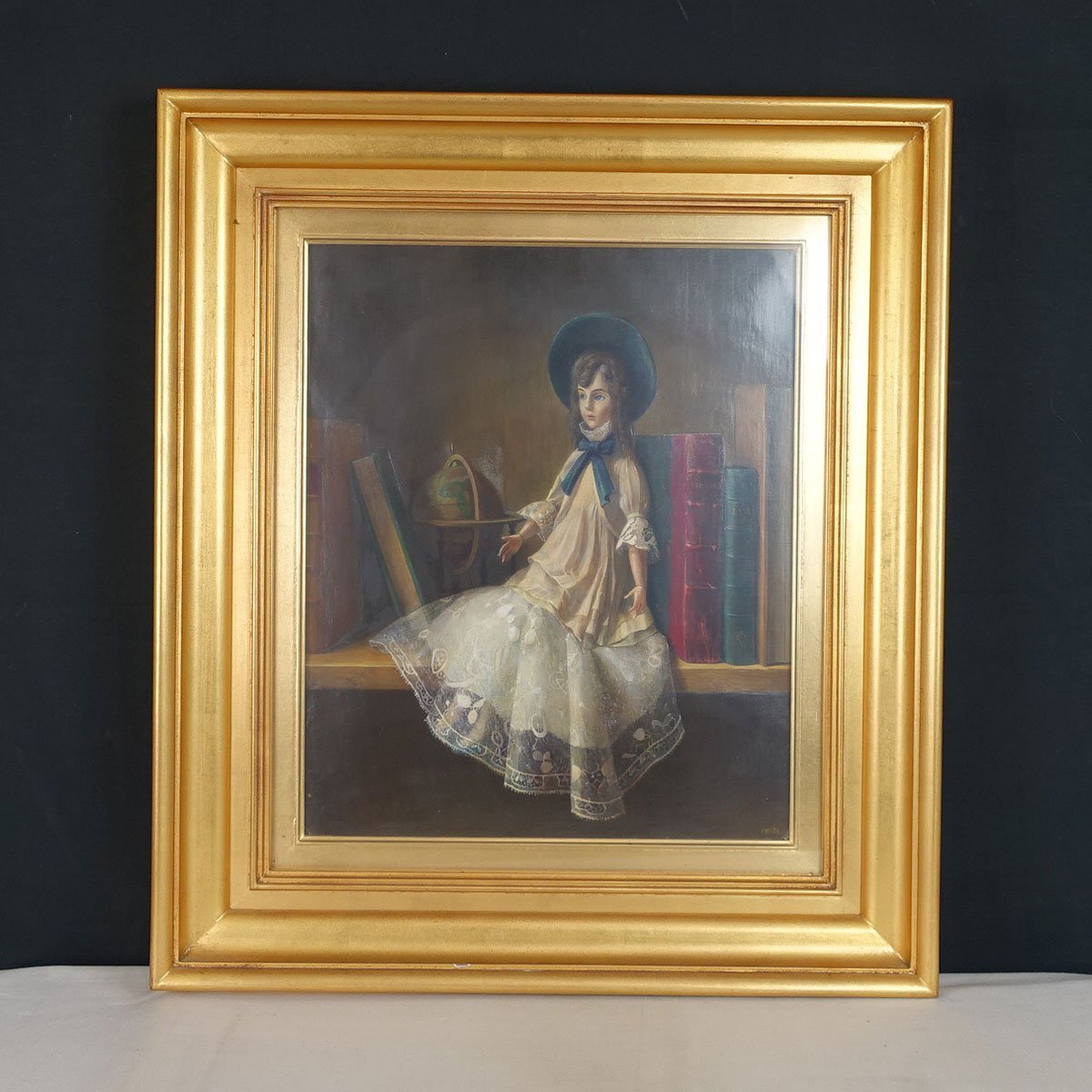 模写】 蔵壷◇『岩田栄吉 フランス人形』 1額 寸法45cm×36cm 油彩画