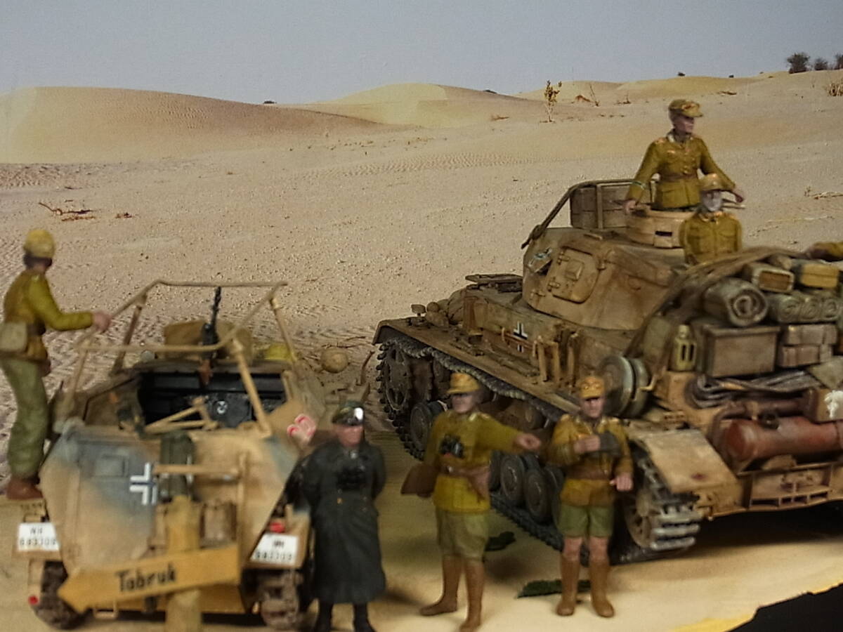 1/35ドラゴン　４号戦車E型とドラゴングライフの簡単ジオラマジャンク_7