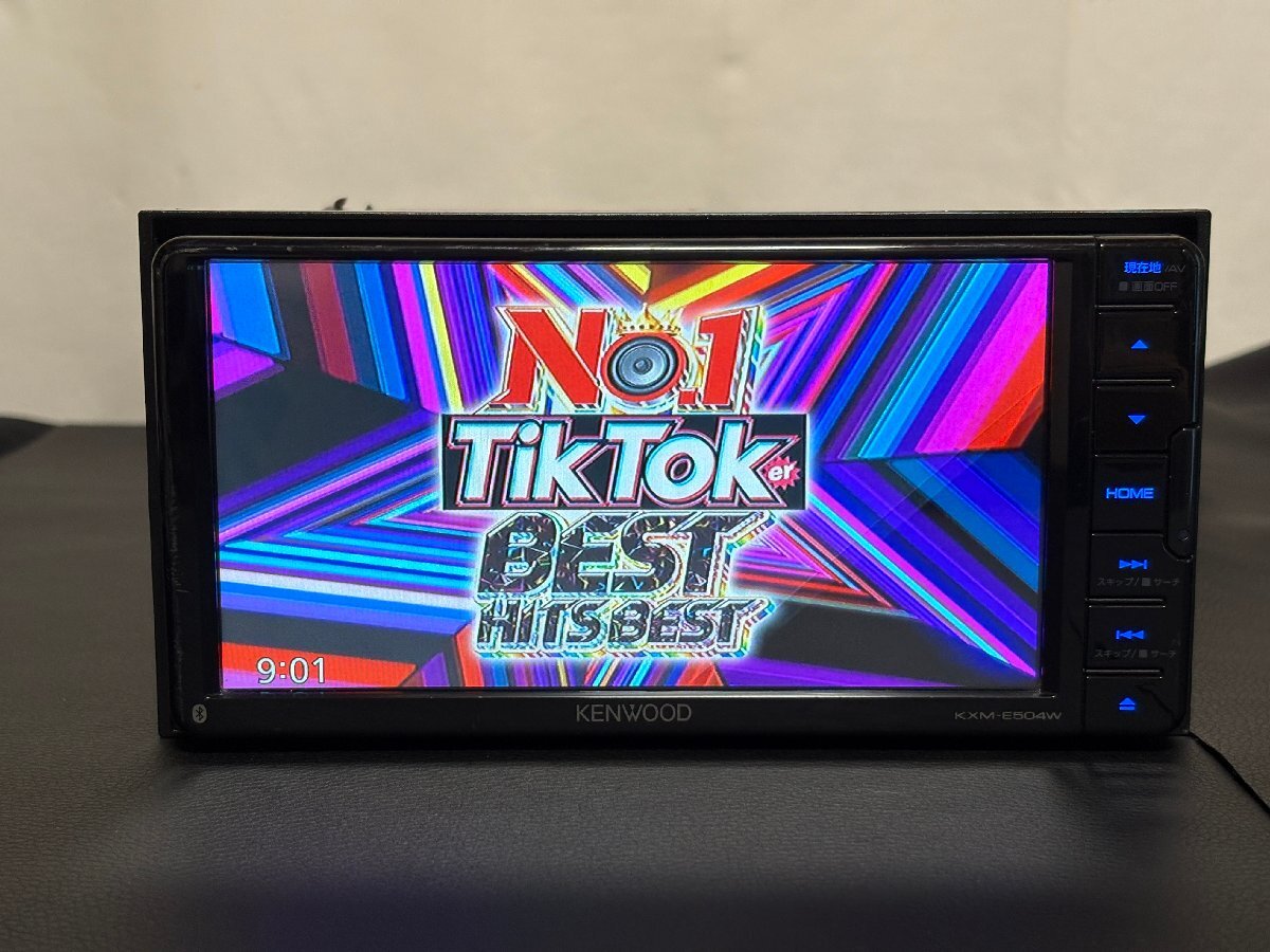 スズキ純正 KENWOODカーナビKXM-E504W(ワゴンR MH95S外し) KXM-E504W スズキ純正 ケンウッド製 整備済 メモリーナビ 地デジ