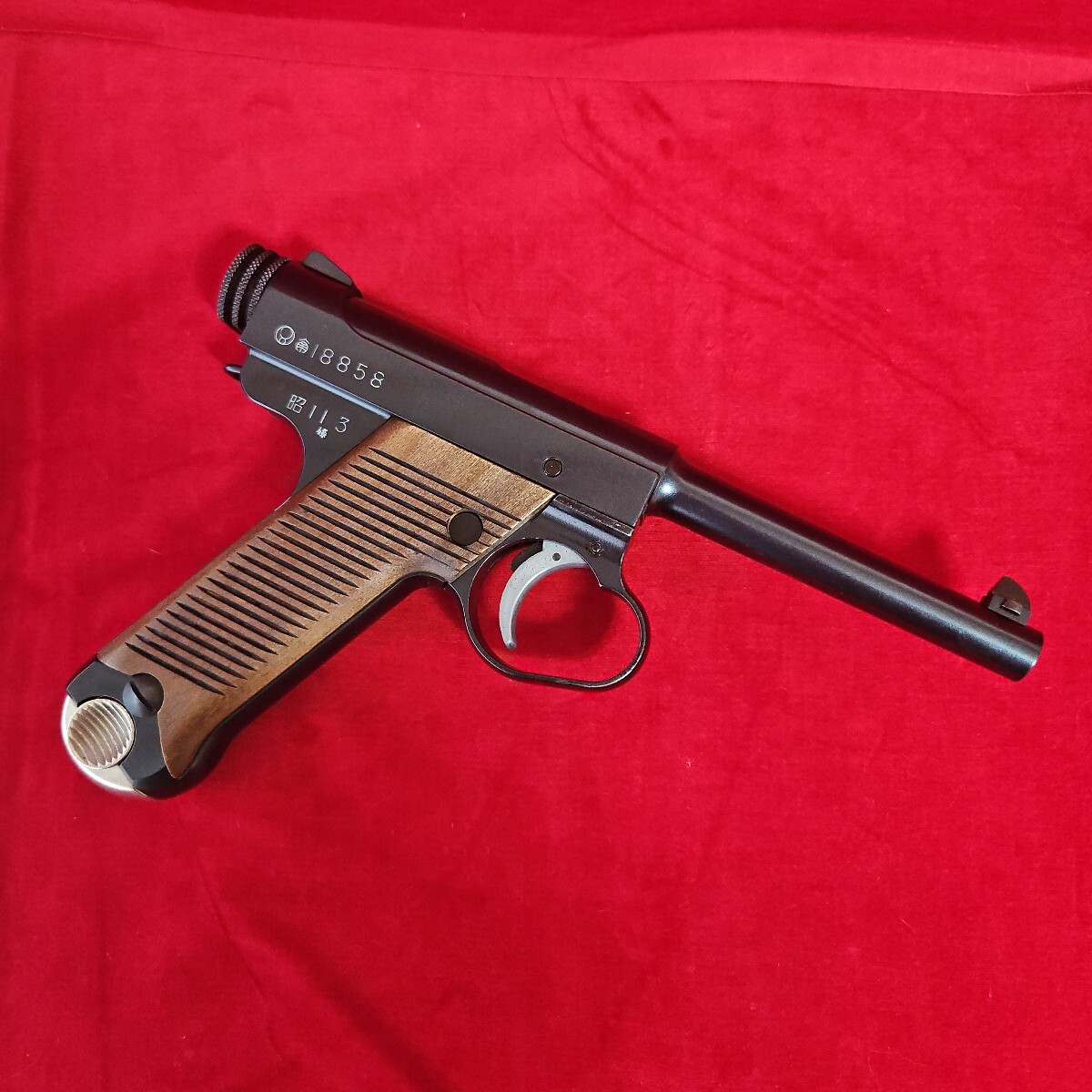 マルシン 南部十四年式 8㎜ BB BLOWBACK ガスタイプ エアガン 木製グリップ 下箱無し ブローバック_3