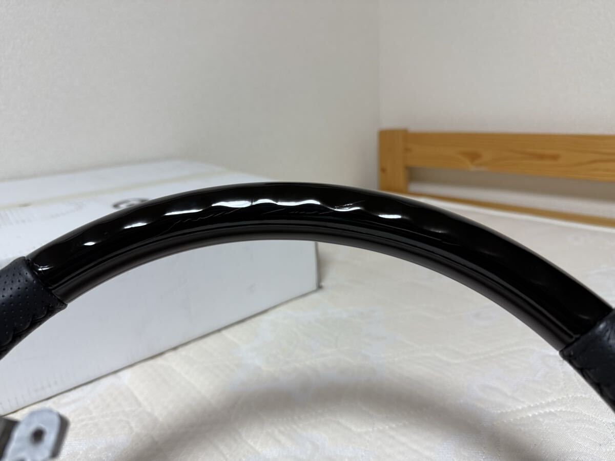 ZVW30 プリウス ステアリング ピアノブラック ノーマルグリップ ※プリウスα アクアなどにも_4