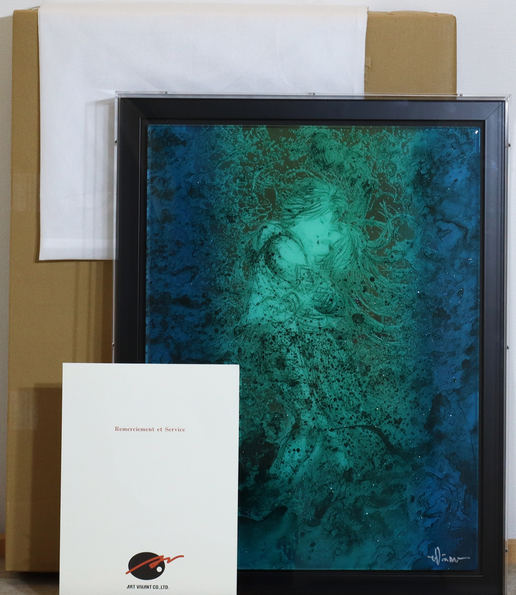 ○天野喜孝「水夢（MIRROR）」○FF10 ティーダ＆ユウナ○限定500部