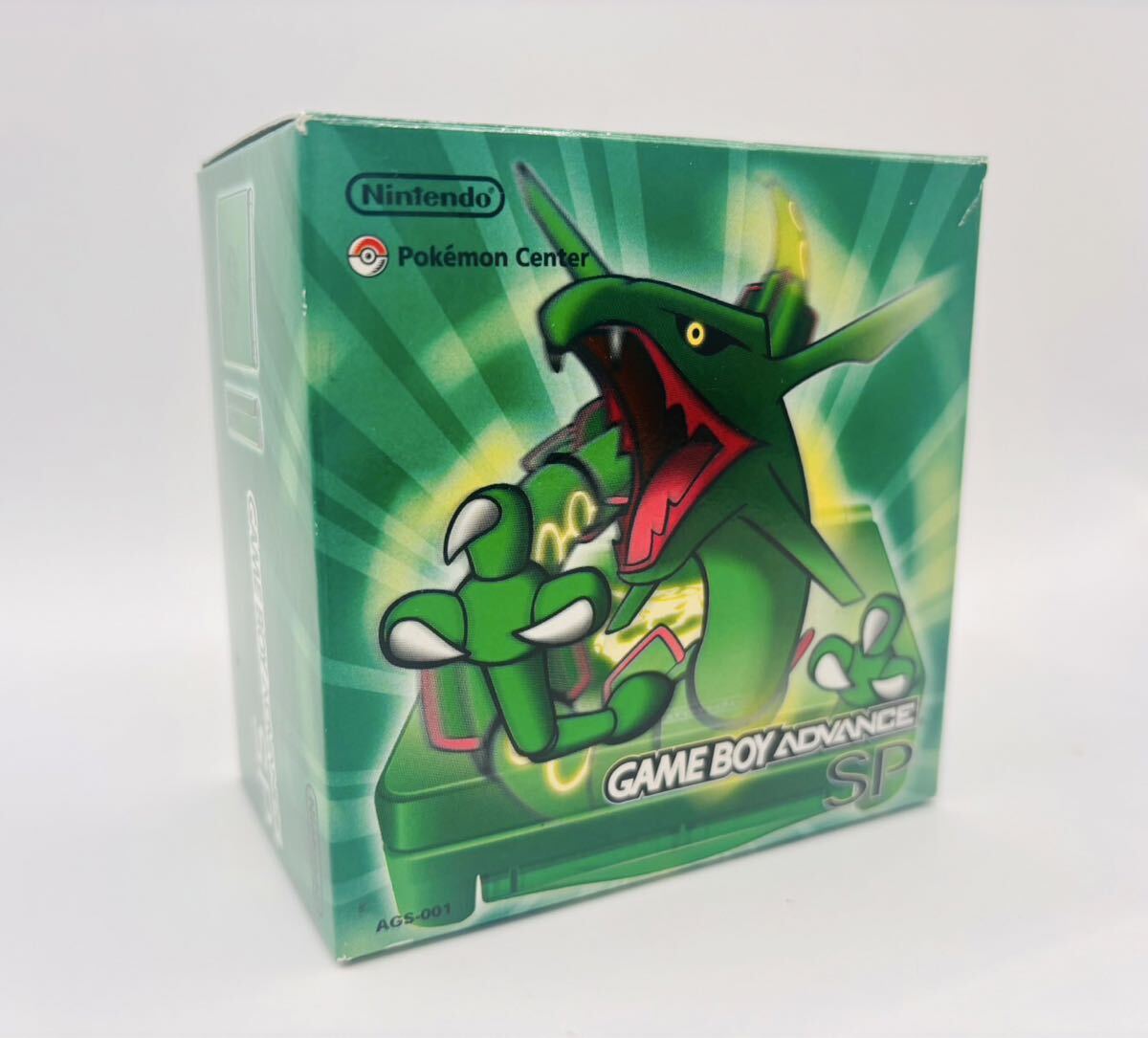 【新品未使用・鬼レア品】ポケモンセンター限定 GBA ゲームボーイアドバンスSP 本体 レックウザエディション 任天堂 当時物 1円スタート_2