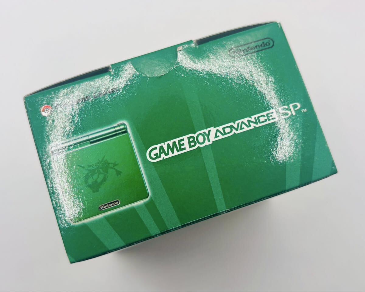 【新品未使用・鬼レア品】ポケモンセンター限定 GBA ゲームボーイアドバンスSP 本体 レックウザエディション 任天堂 当時物 1円スタート_6