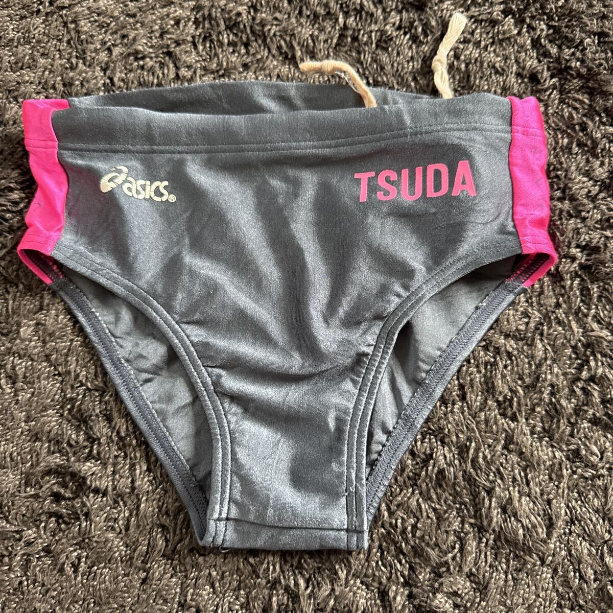 アシックス 競パン スイミング 水着 競泳水着　津田学園 asics Vパン 競泳用パンツ_1