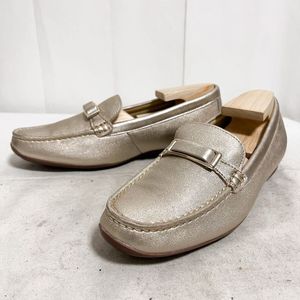 和866★ 美品 REGAL リーガル レザー ローファー スリッポン シューズ 24 シャンパンゴー