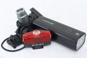 ●BOSIWO ／CATEYE キャットアイ RAPID MINI USB充電式 前後ライトセット 美品