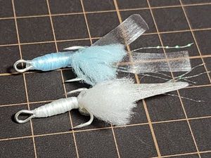 +●宗爺ぃのシマアジウイリー＆スキン針●ダブルフック仕様●８号（ハリス４～５号向）●