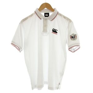 カンタベリー CANTERBURY ポロシャツ 半袖 鹿の子 L 白 ホワイト /☆G メンズ