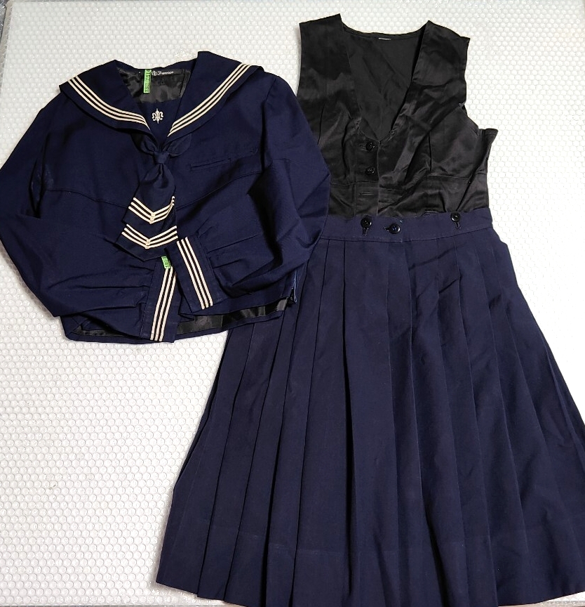 白百合学園中学校高等学校 指定冬服セーラー服 制服上下セット
