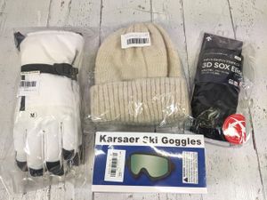 【11yt199】スキー/スノーボードウエア レディース WANXI ニット帽子◆ゴーグル◆グロー