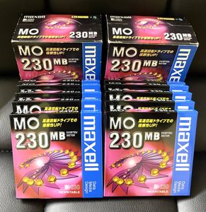 【未開封MO】maxell 3.5型MOディスク ケース入り5枚×2 230MB 未フォーマット MA-M230.B1