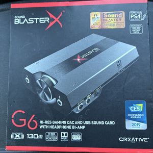 Sound BlasterX G6 DAC SOUND