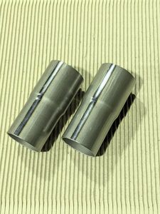 【Φ42.7　同径ジョイントパイプ】　スチール製　2本セット