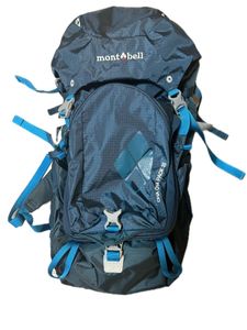 【中古 美品】 人気 モンベル mont-bell リュック PACK バックパック 登山 ネイビー