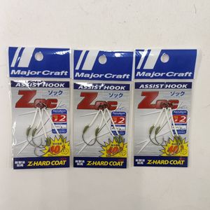 新品 メジャークラフト ZOC ゾック アシストフック タンデム 2cm 3cm #2 3枚セット ZOC-H