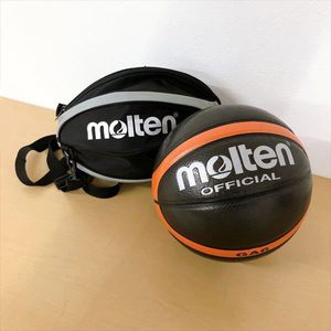 921*molten モルテン GA6 バスケットボール 6号 ブラック ボールバッグ付き