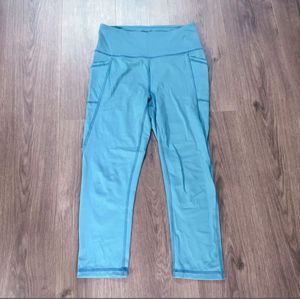 スパッツ　ヨガウェア　ブルー レギンス ヨガパンツ スポーツウェア ヨガウェア