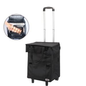 送料300円(税込)■nt257■スマート ショッピングカート エッグホルダー付 ブラック 11000