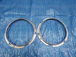 【GSL555】 ジムニー JA11 ヘッドライト用 取り付けリング 左右セット 再塗装 シルバー