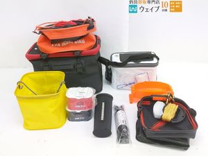 GETT ゲット エビ活かしクーラー・EVA サシエバケツ S、シマノ バッカンEV BK-016Q 40cm