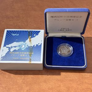 関西国際空港開港 記念硬貨のYahoo!オークション(旧ヤフオク!)の相場