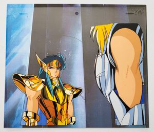 ★セル画・聖闘士星矢 Yahoo!オークション - 1円 セル画 聖闘士星矢 カメレオンのジュネ 車