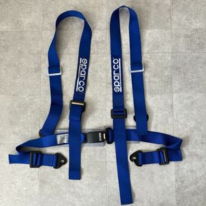 ●中古 SPARCO HARNESSES (RACING) スパルコ レーシングハーネス/シートベルト/ブルー/カ