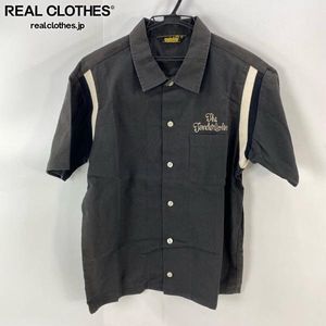 ☆TENDERLOIN/テンダーロイン 半袖/刺繍 コットン ボーリングシャツ ブラック/S /UPK