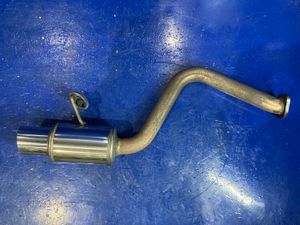 ◇L700S ミラジーノ メーカー不明 社外 リアマフラー 砲弾型 リアピースのみ 2カム EF-VE