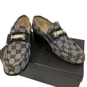 GUCCI グッチ ホースビット ローファー GGキャンバス ブラウン モノグラム イタリア製 サ