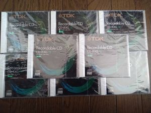 稀少　TDK CD-RXG74 金反射層　8枚