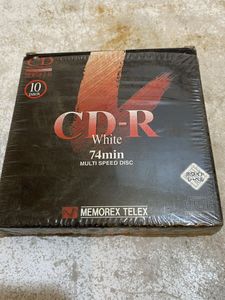 未開封 Memorex CD-R 74分 ホワイトレーベル MCR74P II-10 パッケージ インクジェット対