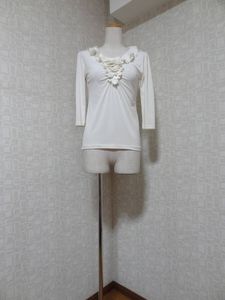 ☆ レディース　社交ダンス　ダンス 　ダンス衣装　ブラウス　カットソー　白系　イベン