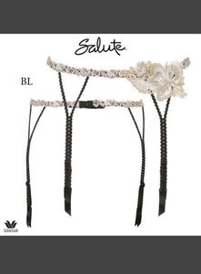 サルート【チャーリーズエンジェル】ガーターベルトM　BL　95G 新品未使用タグ付　WACOAL