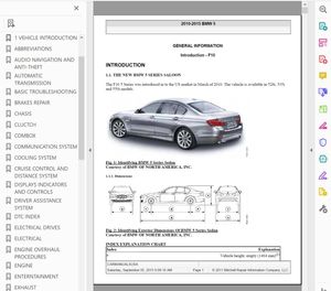 BMW F10 F11 F07 2011-2015 REPAIR MANUAL ワークショップマニュアル サービスリペアマニ