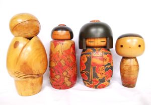 こけし　34本　まとめ　伝統　創作　昭和レトロ　民芸品　鳴子系　渡辺正雄 渡辺正雄の値段と価格推移は？｜73件の売買データから渡辺正雄の価値が