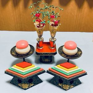 【値下げ】雛人形　7段飾り　漆塗り 本格ひな人形 7段飾り＆コンパクト お道具つき漆塗り 送料込み