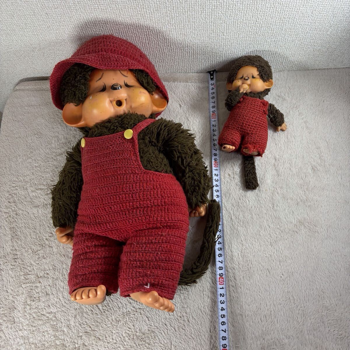 1円〜】セキグチ モンチッチ 泣き顔 ぬいぐるみ 1974年 帽子 洋服付き