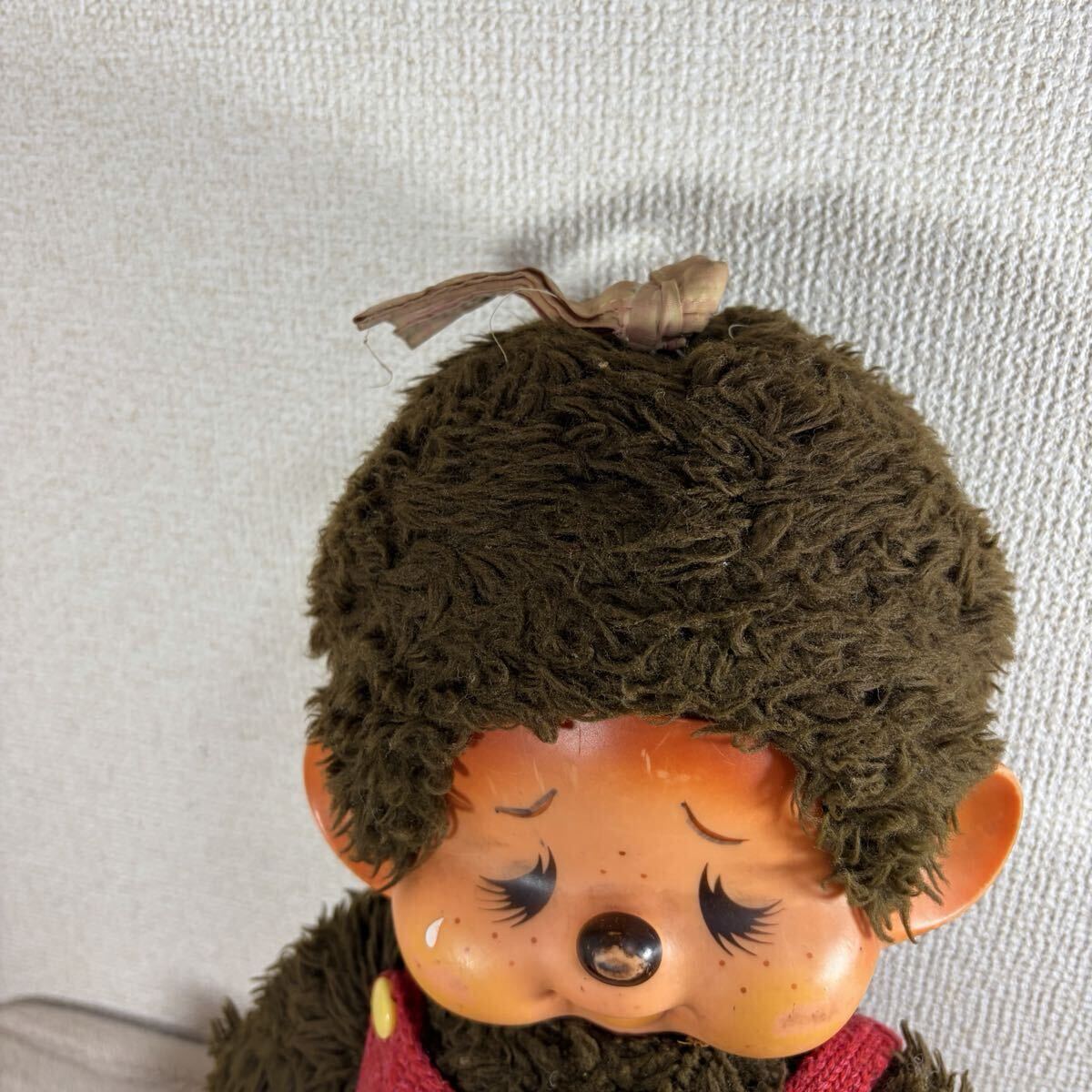 1円〜】セキグチ モンチッチ 泣き顔 ぬいぐるみ 1974年 帽子 洋服付き