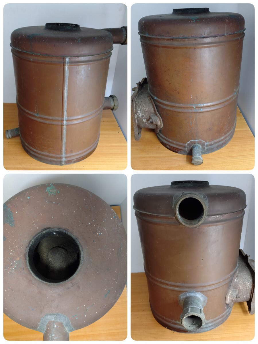 I3-16佐【 特製風呂釜 石炭式 薪ボイラー】 風呂釜 銅製 昭和レトロ